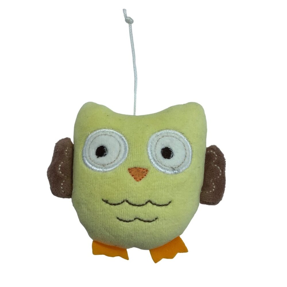 Target Plush Owl Hanging Plush Stuffed Animal Toy 4"x4.5" Hand Held